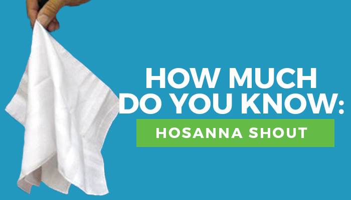 hosanna shout quiz title graphic