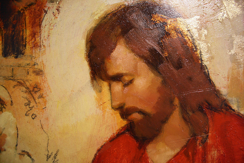 Annie Henrie Painting of Jesus Christ with His Head Down & Eyes Closed | 10 Rising LDS Artists and Their Depictions of Christ | Third Hour | LDS Artists